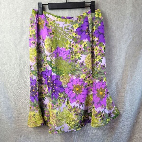 NORTON MCNAUGHTON Floral Skirt - Picture 1 of 11
